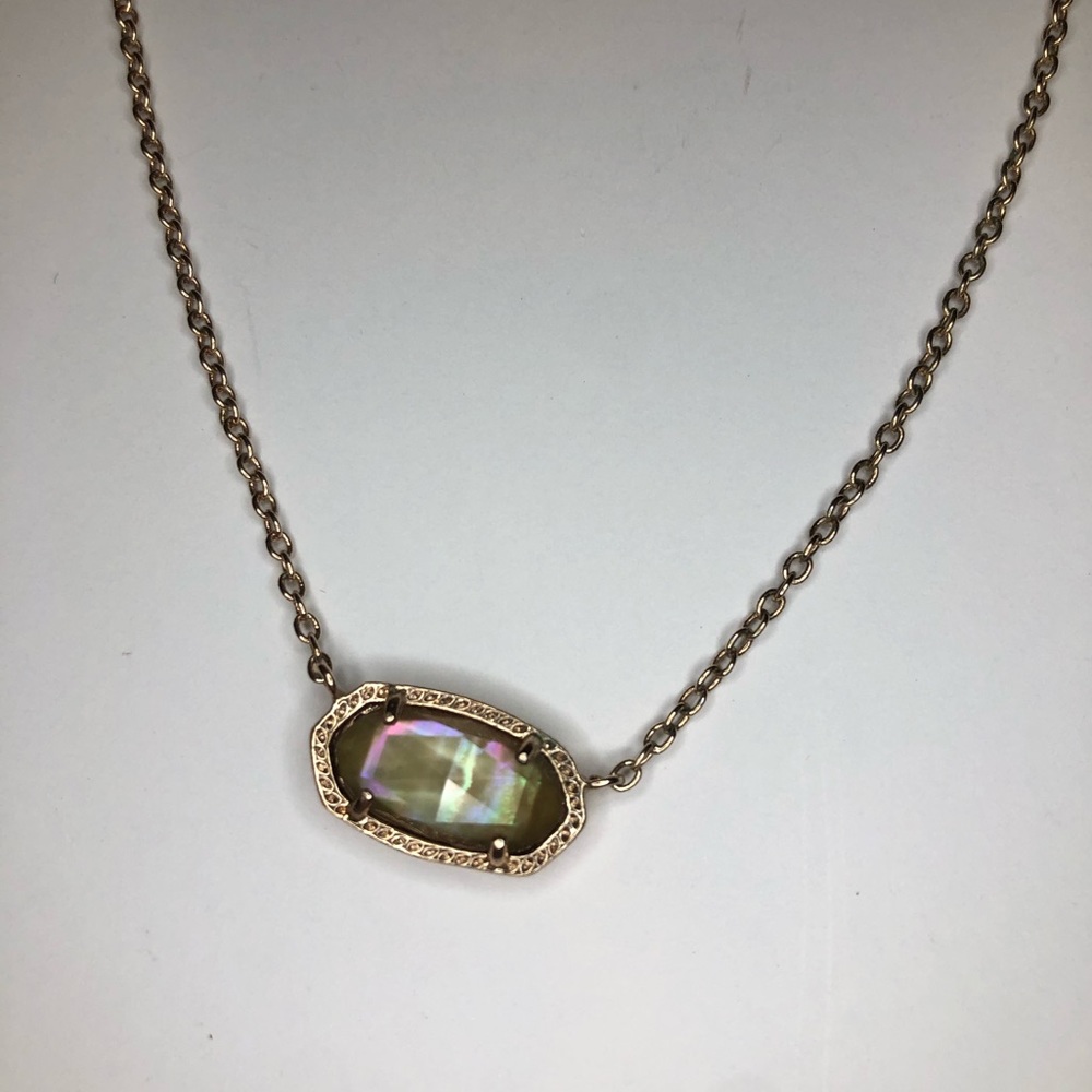 Dark Rose Gold Kendra Scott Elisa Necklace